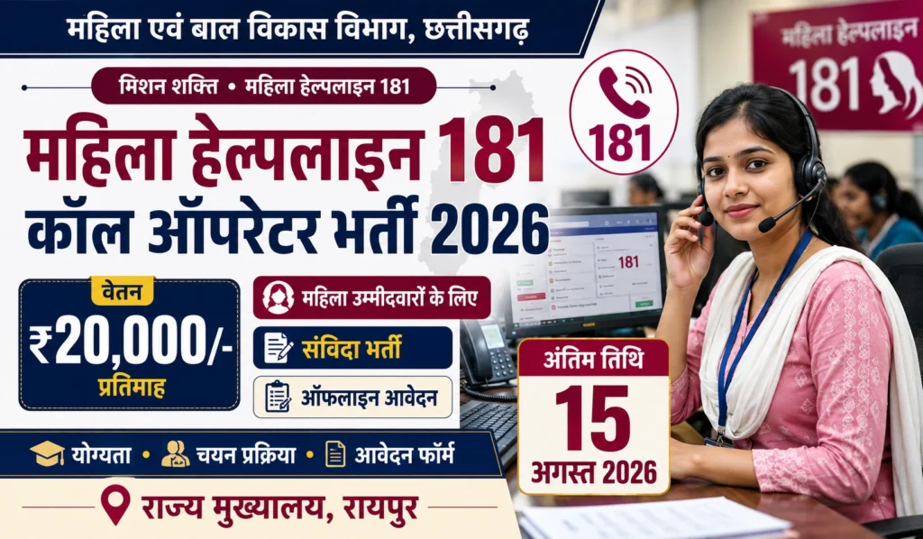 CG WCD Call Operator Recruitment 2026