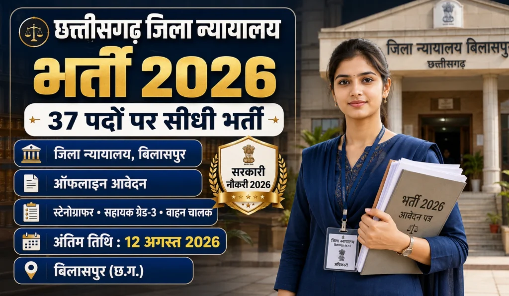 Bilaspur District Court Vacancy 2026