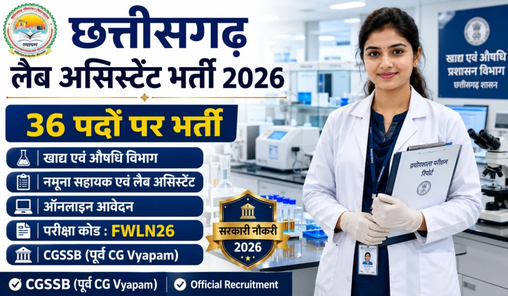 CG Vyapam Lab Assistant Vacancy 2026