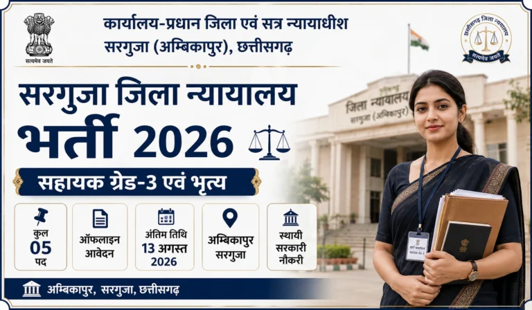 Sarguja District Court Recruitment 2026